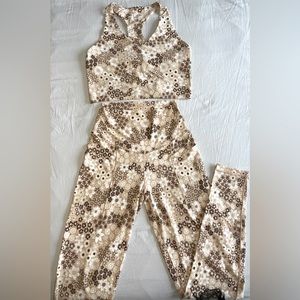 Floral Nude Gym Set- Top & Leggings.